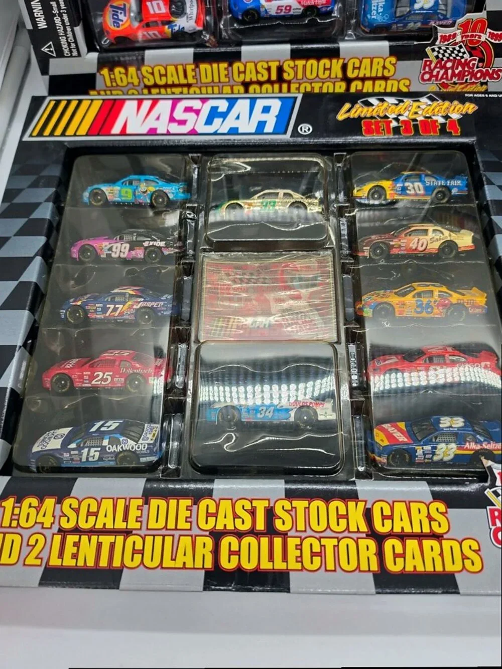 Racing Champions NASCAR 10th Anniversary 1:64 Diecast Sets 1-4 Complete 48 Cars
